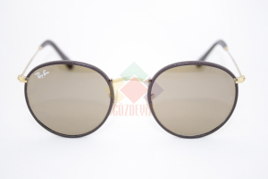 RB 3475-Q 112/53 50-21 145 - RAYBAN 3475-Q SARI KAHVE MİNERAL CAM LEATHER