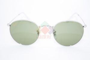 RB 3447 9198/4E 50-21 145 - RAYBAN NEW 3447 GÜMÜŞ YEŞİL MİNERAL CAM